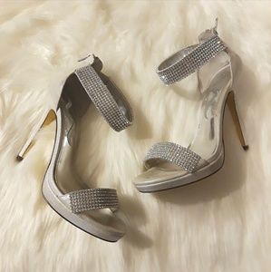 💖 Nina Silver Sparkle Reflective Suedette